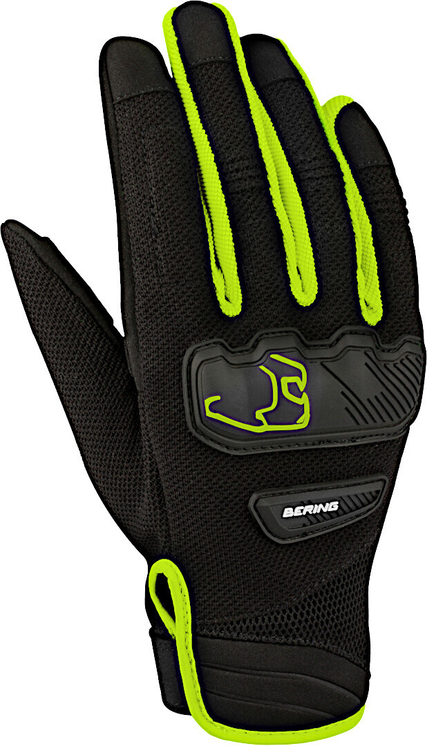 Bering York Motorcycle Gloves, black-yellow, Size 3XL, black-yellow, Size 3XL