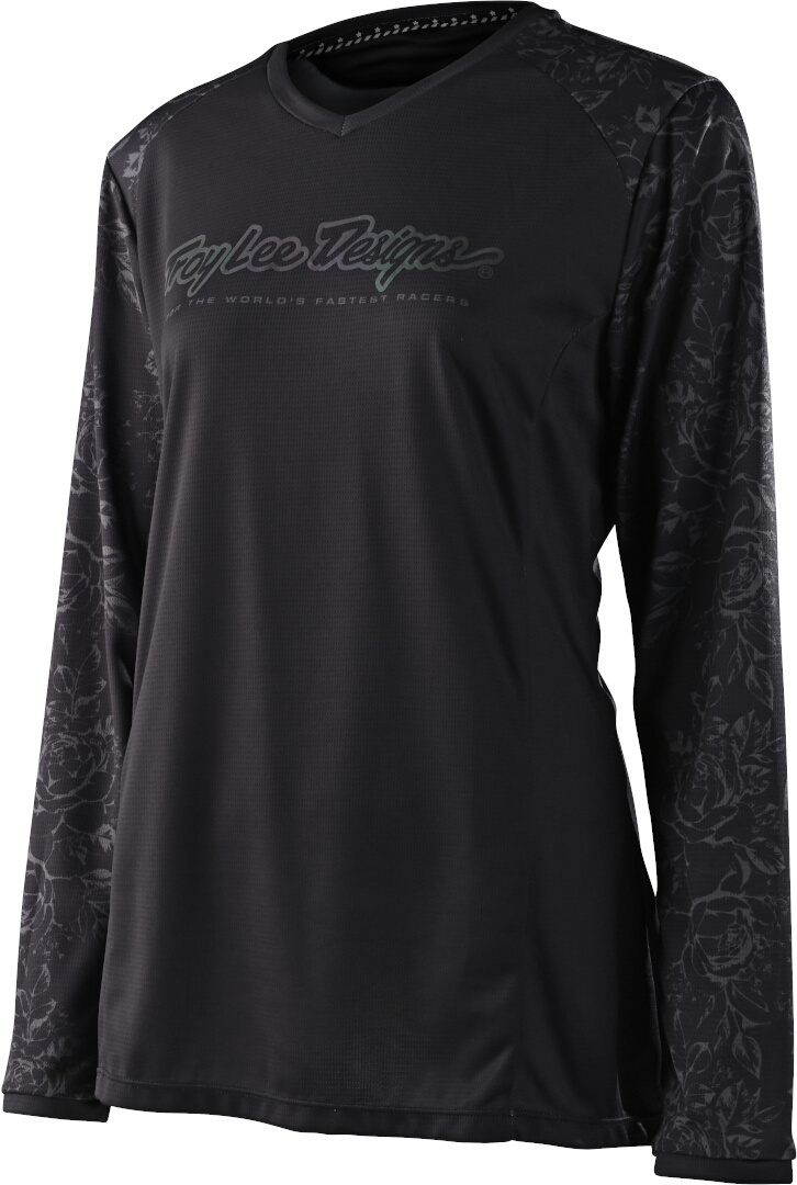 Troy Lee Designs GP Floral Ladies Motocross Jersey, black, Size L for Women, black, Size L for Women