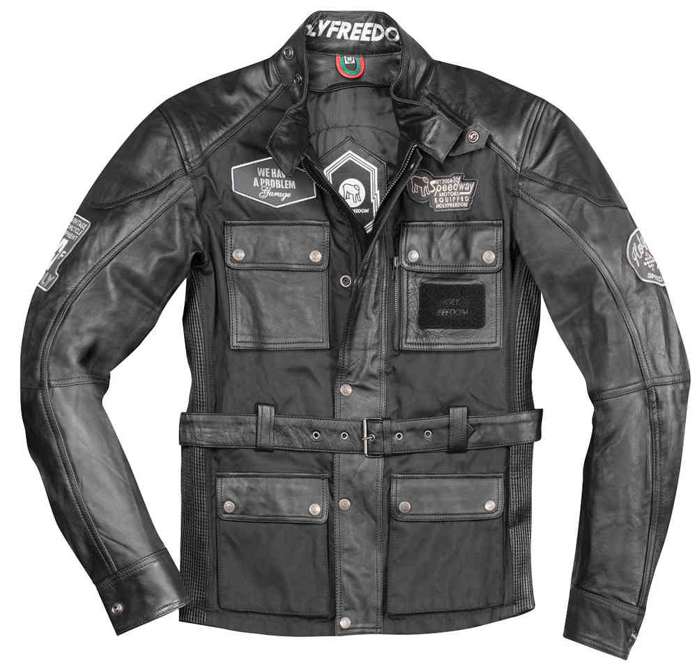 HolyFreedom Quattro TL veste en cuir/textile de moto