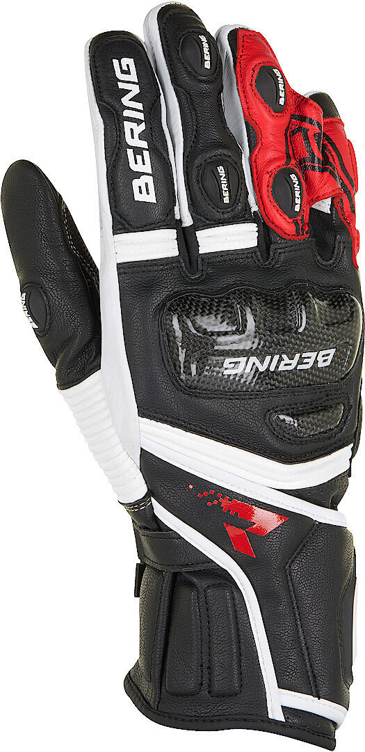 Bering Shift-R Motorcycle Gloves, black-red, Size XL, black-red, Size XL
