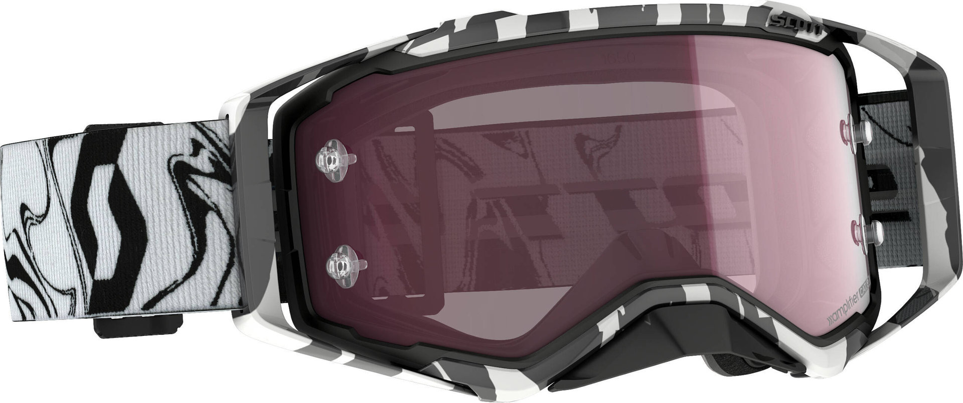 Scott Prospect Amplifier black/white Motocross Goggles, pink, pink, Size One Size