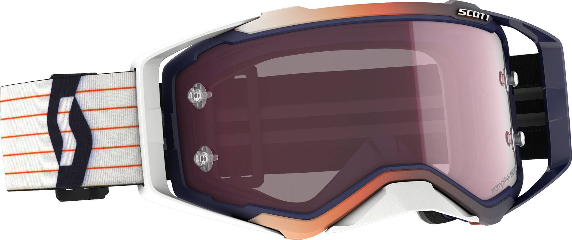 Scott Prospect Amplifier orange/white Motocross Goggles, pink, pink, Size One Size