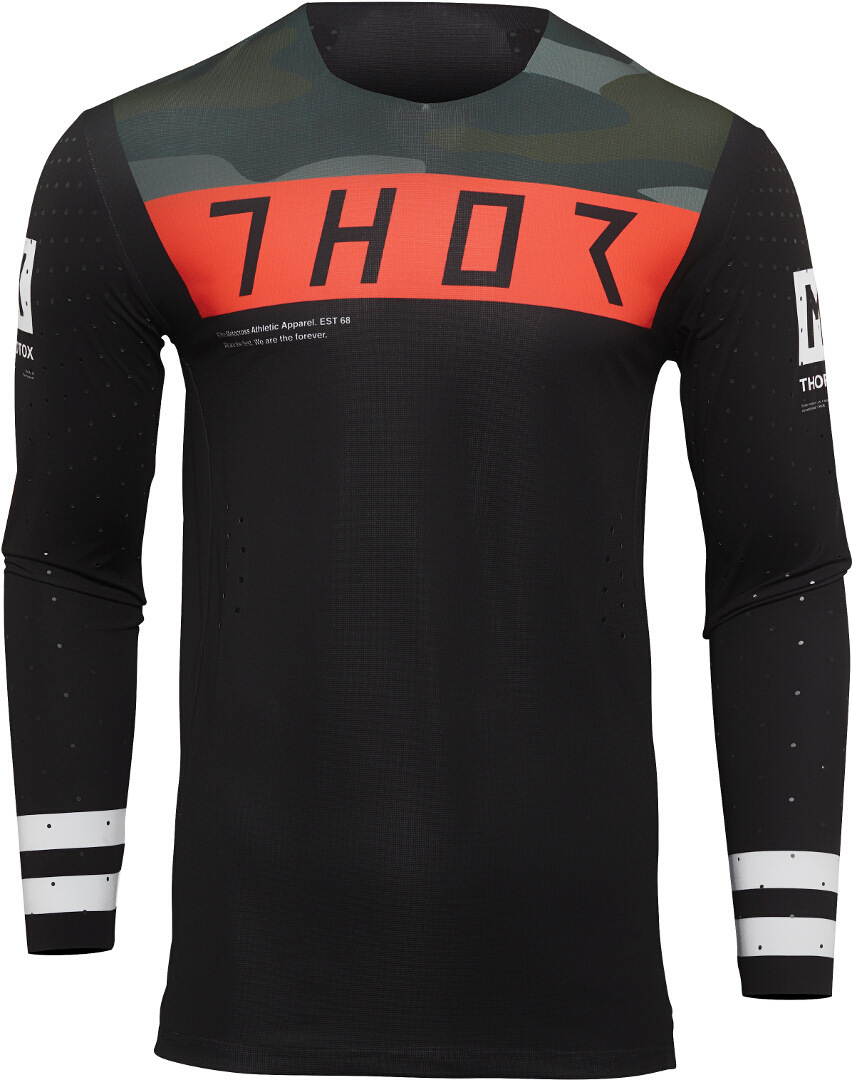 Thor Prime Status Motocross Jersey, black-multicolored, Size S, black-multicolored, Size S