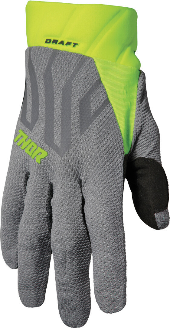 Thor Draft Lines Motorcross handschoenen, grijs-groen, afmeting L