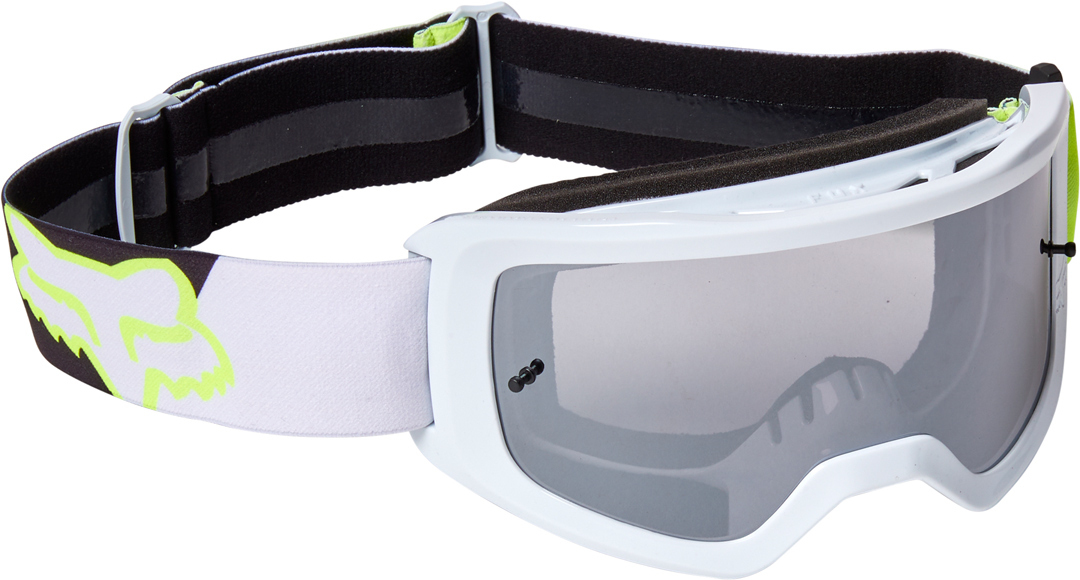 FOX Main Skew Spark Lunettes de motocross, blanc-jaune