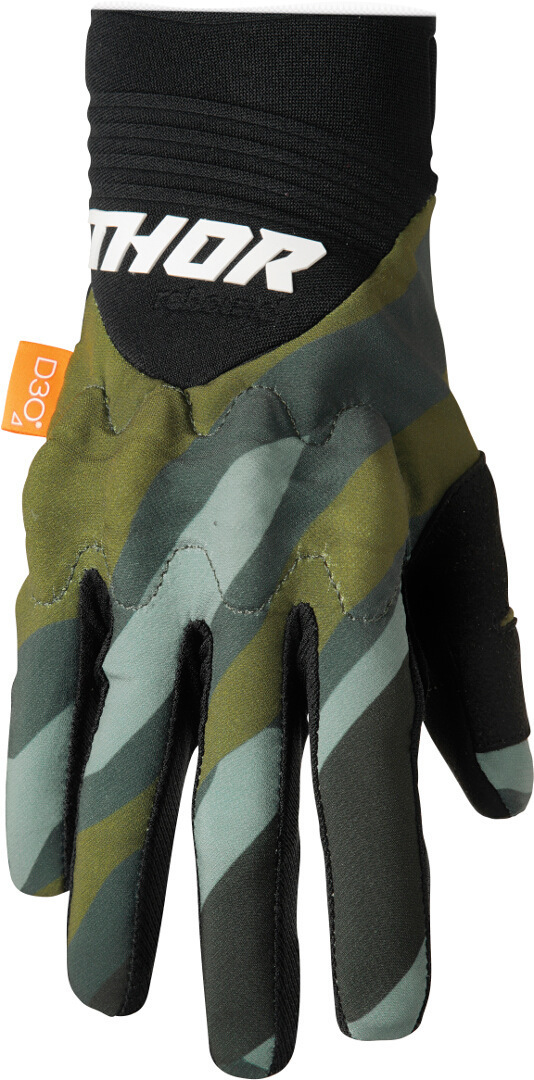 Thor Rebound D3O Motocross Gloves, green-multicolored, Size XS, green-multicolored, Size XS