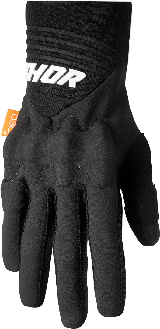 Thor Rebound D3O Motocross Gloves, black-white, Size XS, black-white, Size XS