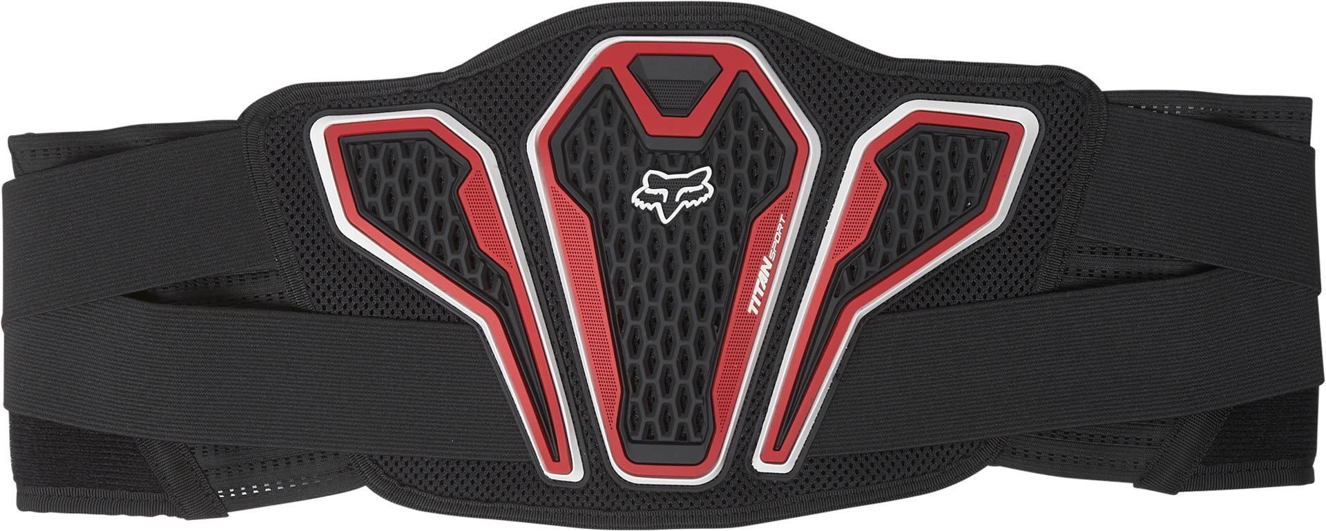 FOX Titan Sport Kidney Belt, black-red, Size 2XL 3XL, black-red, Size 2XL 3XL