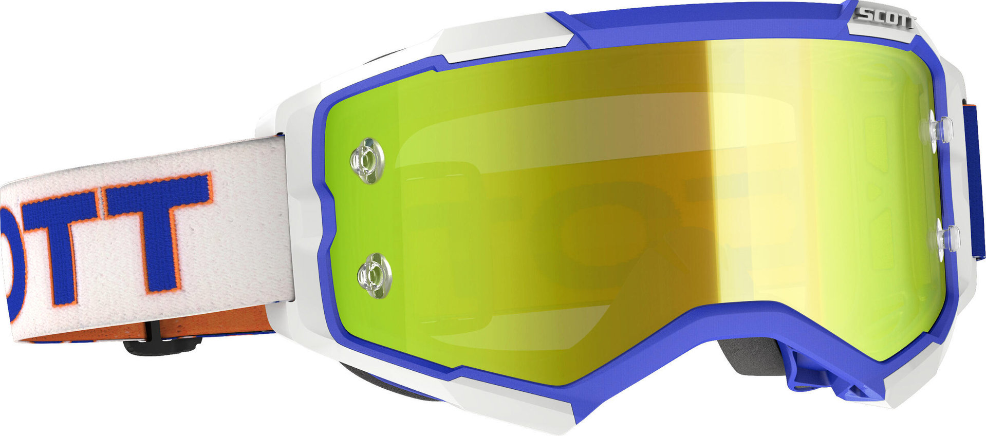 Scott Fury '90s Edition Motocross Goggles, white-blue-orange, white-blue-orange, Size One Size