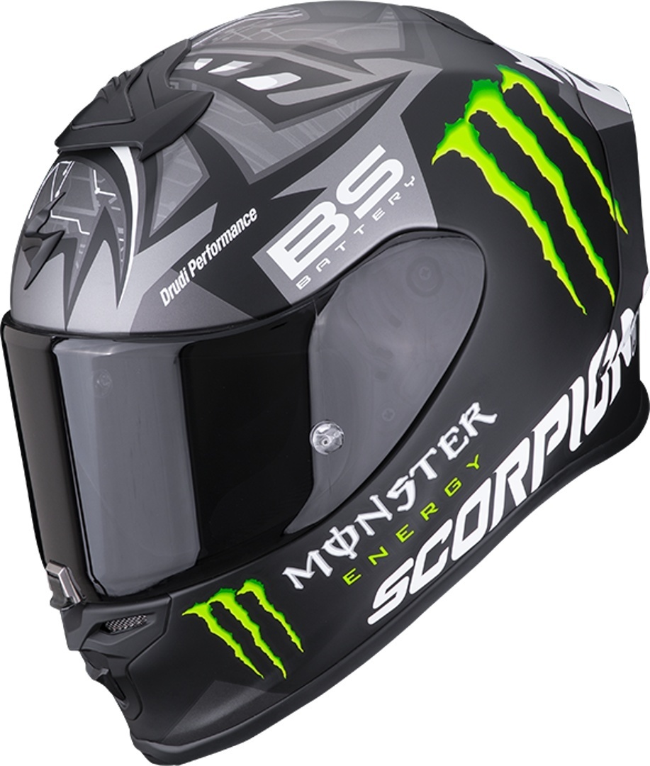 Scorpion EXO-R1 Air Fabio Monster Replica Helmet, black-silver, Size L, black-silver, Size L