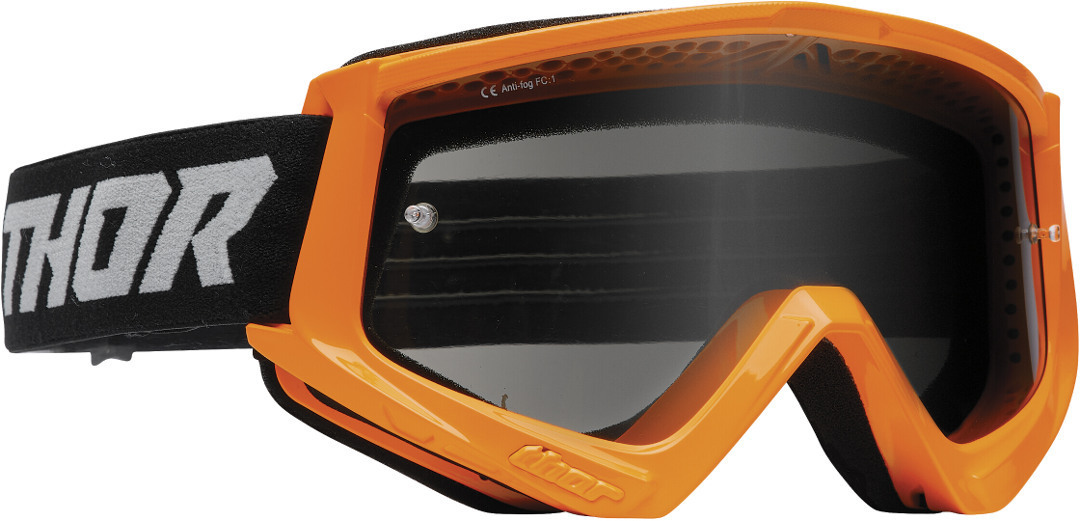 Thor Combat Sand Racer Motocross Goggles, grey-orange for Men-image-826965722