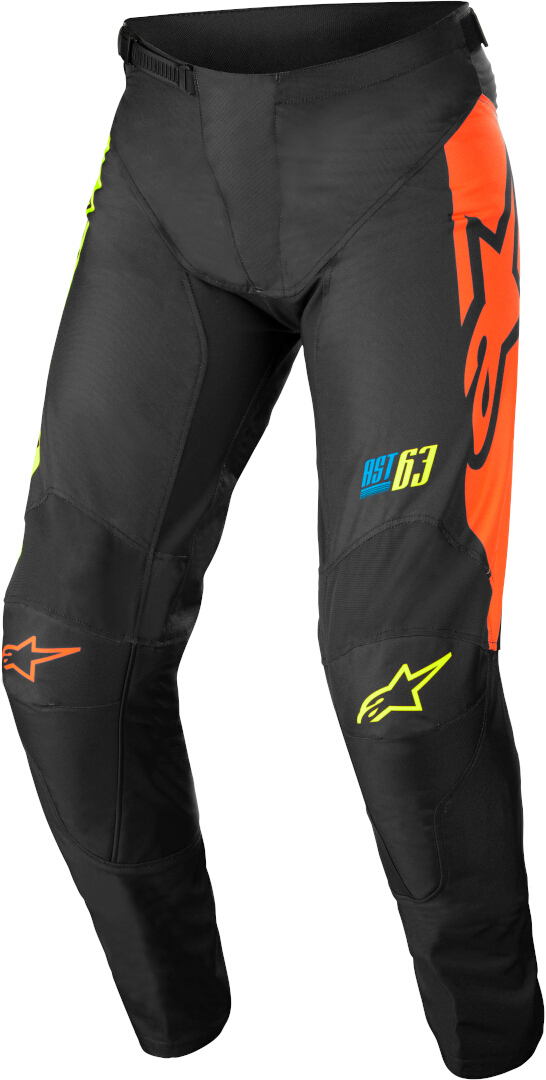 Alpinestars Racer Compass Jugend Motocross Hose, schwarz-gelb, Größe 28, schwarz-gelb, Größe 28