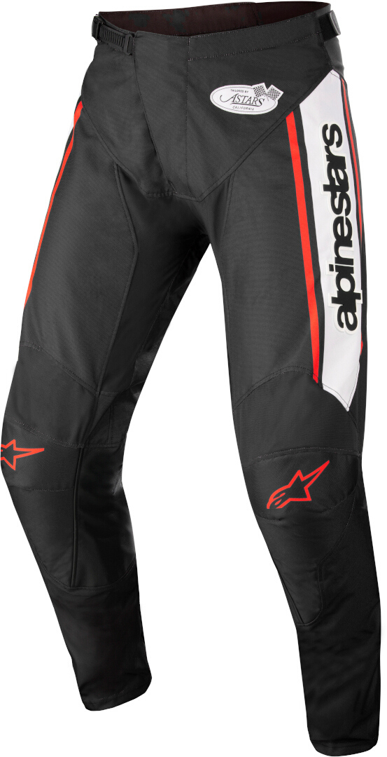 Image of Alpinestars Racer Flagship Black Pantaloni Motocross, nero-bianco, dimensione 30