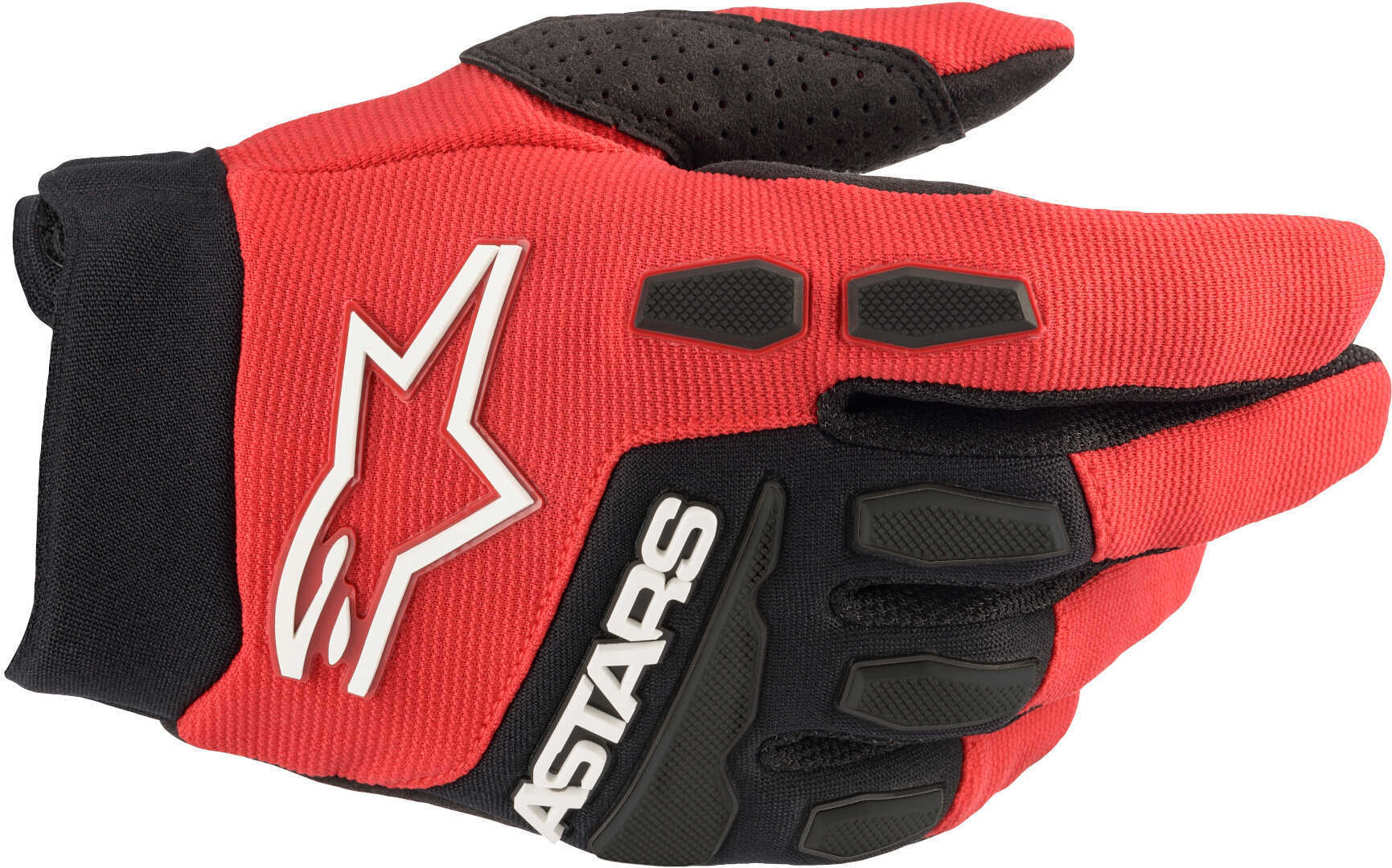 Alpinestars Full Bore Jugend Motocross Handschuhe, schwarz-rot, Größe S, schwarz-rot, Größe S