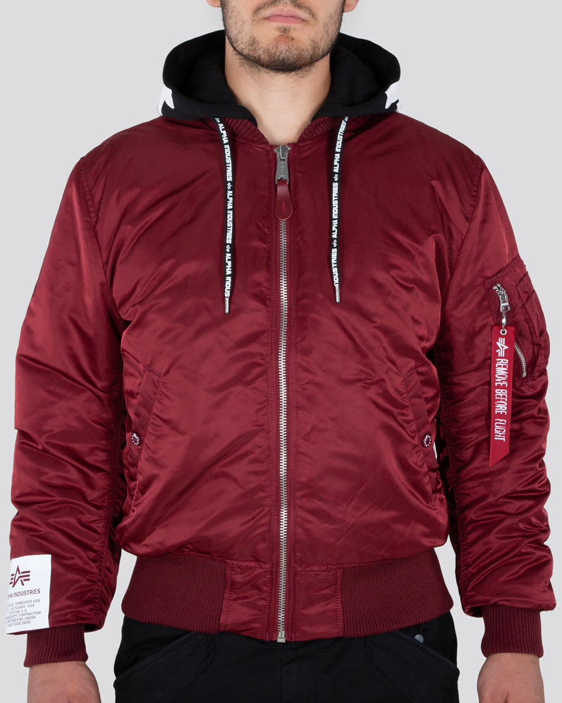 Alpha Industries MA-1 ZHP Jacka, röd, storlek 2XL