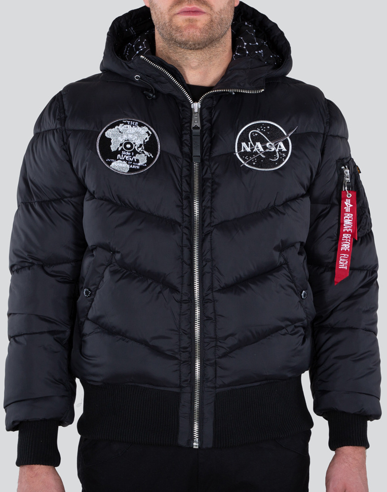 Alpha industries apollo 2025 11 hooded puffer jacket