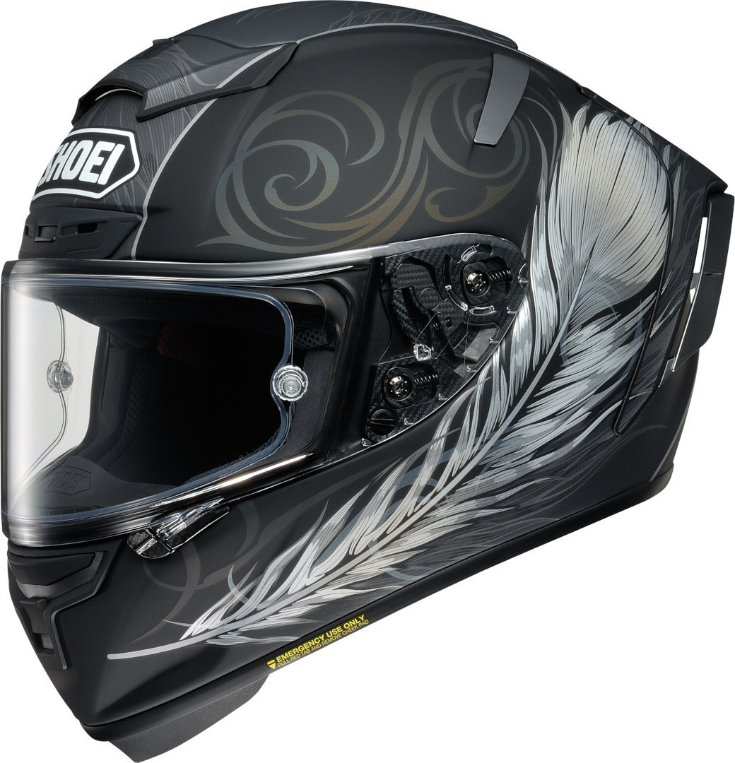 Shoei X-Spirit 3 Kujaku Helm, schwarz-grau, Größe S, schwarz-grau, Größe S