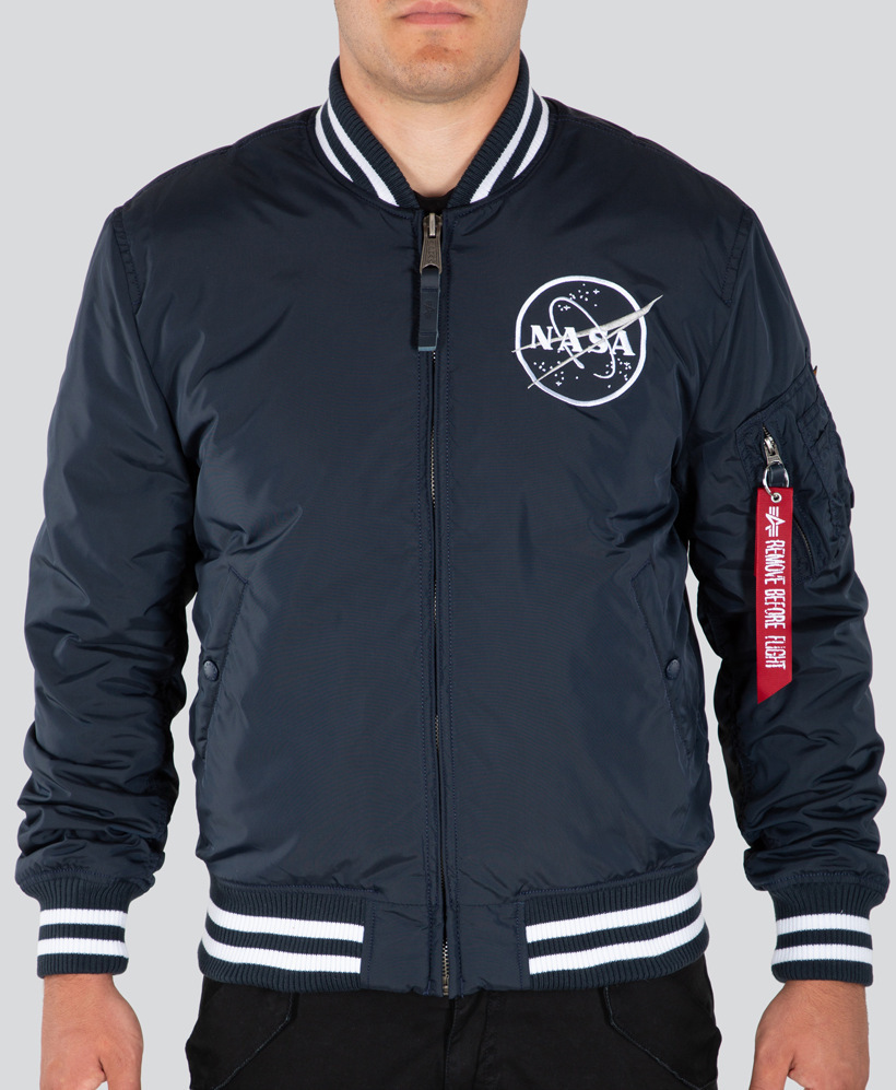 Image of Alpha Industries NASA College TT Giacca, blu, dimensione 3XL