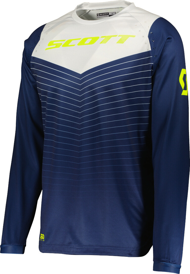 Scott 350 Dirt Evo Motocross Jersey, grey-blue, Size M, grey-blue, Size M