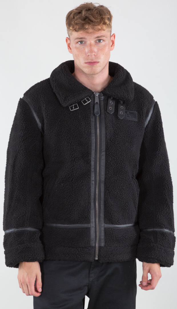 Image of Alpha Industries B3 Teddy Giacca, nero, dimensione S