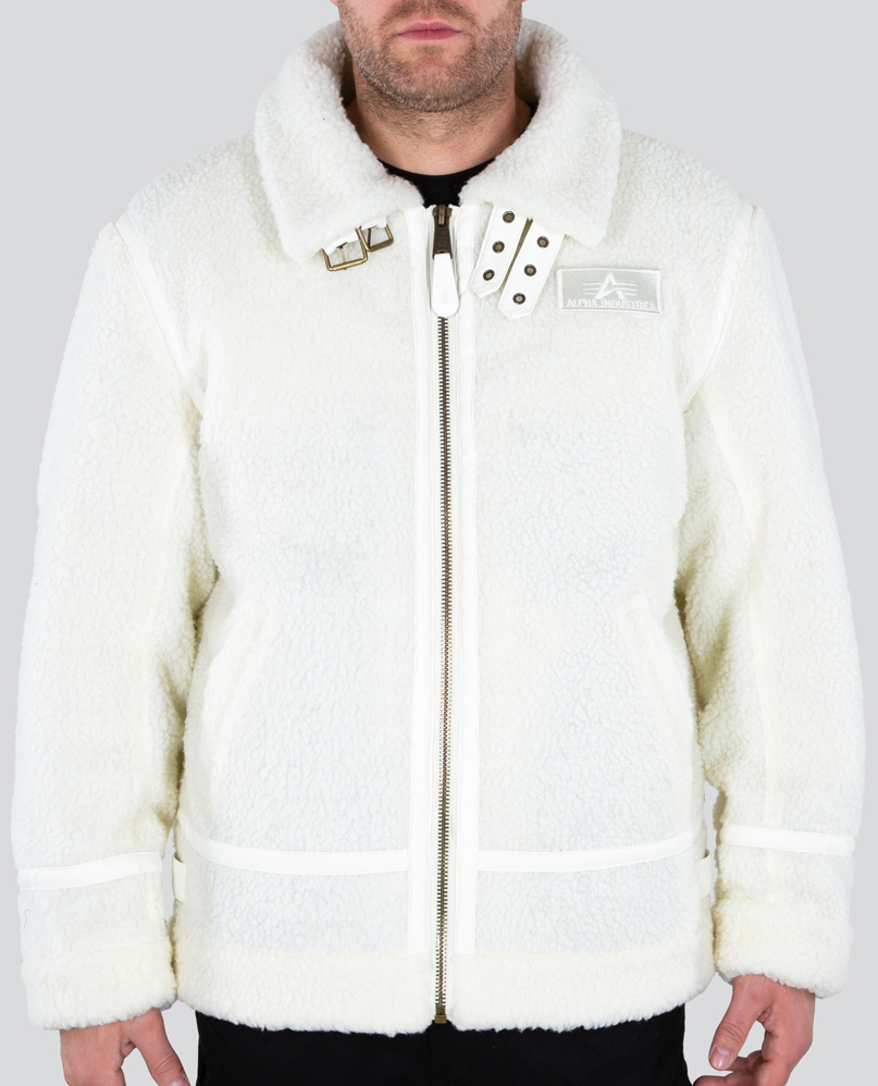 Image of Alpha Industries B3 Teddy Giacca, bianco, dimensione 2XL