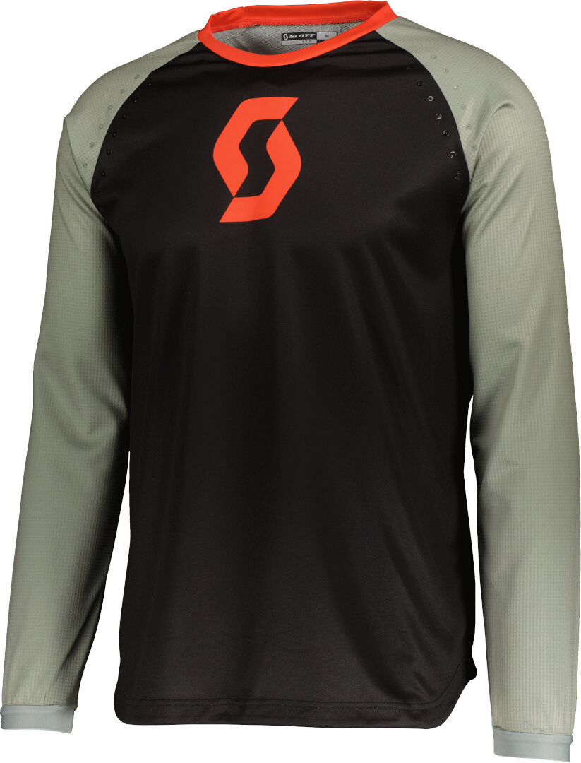 Scott 350 Track Evo Motocross Jersey, black-grey-orange, Size S, black-grey-orange, Size S