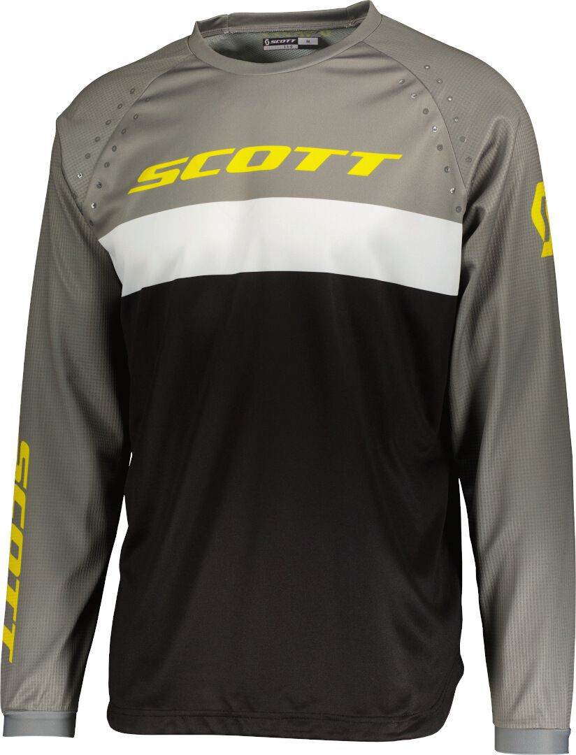 Scott 350 Evo Swap Motocross Jersey, black-grey-yellow, Size S, black-grey-yellow, Size S