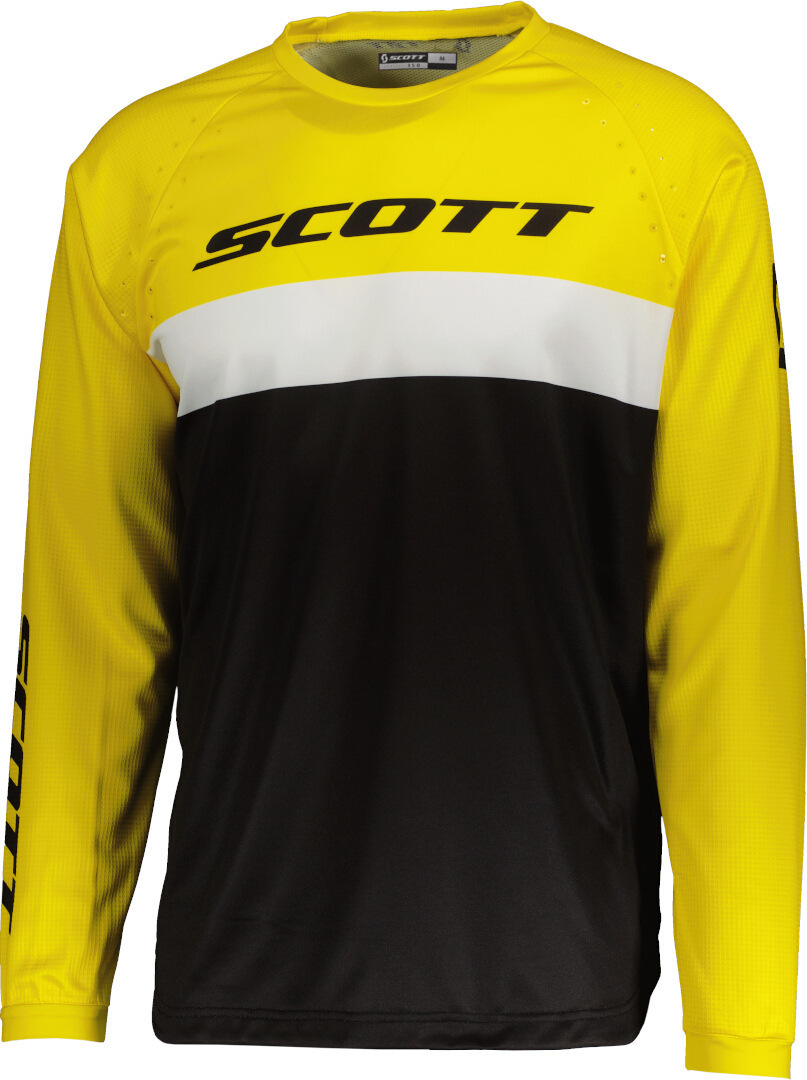 Image of Scott 350 Evo Swap Maglia Motocross, nero-giallo, dimensione L