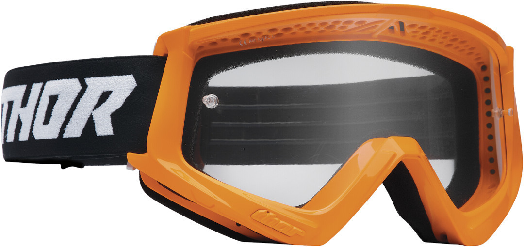 Thor Combat Racer Unge Motocross beskyttelsesbriller, sort-orange
