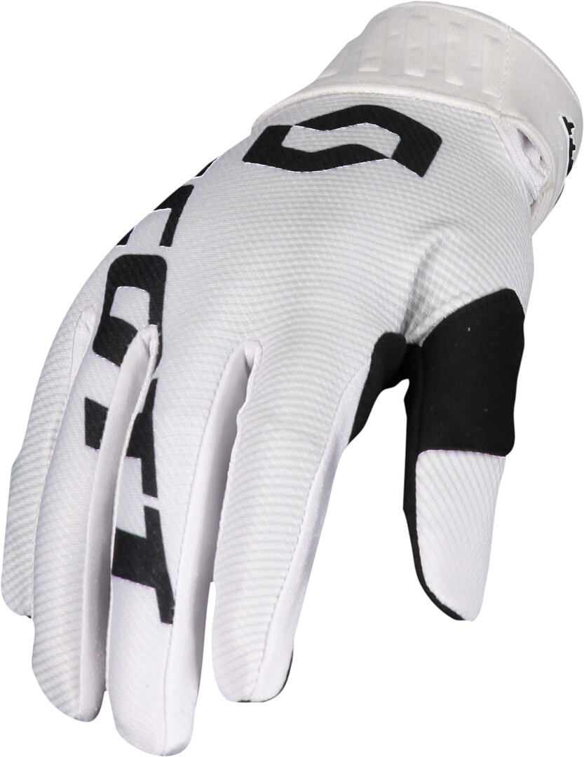 Scott 450 Fury Motocross Gloves, black-white, Size S, black-white, Size S