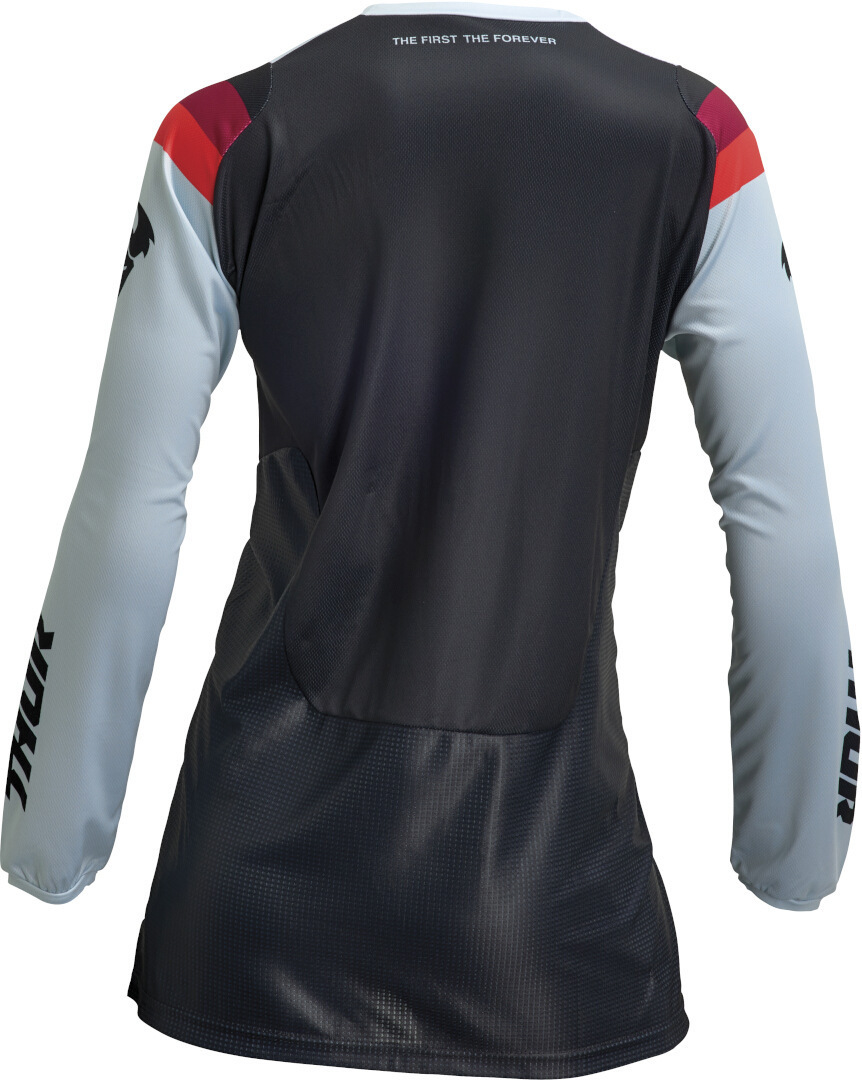 Side view of Thor Pulse Rev Ladies Motocross Jersey, Size S for Women