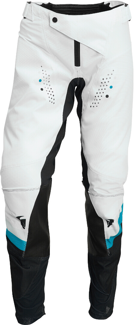 Thor Pulse Rev Ladies Motocross Pants, white-blue, Size 34 for Women, white-blue, Size 34 for Women