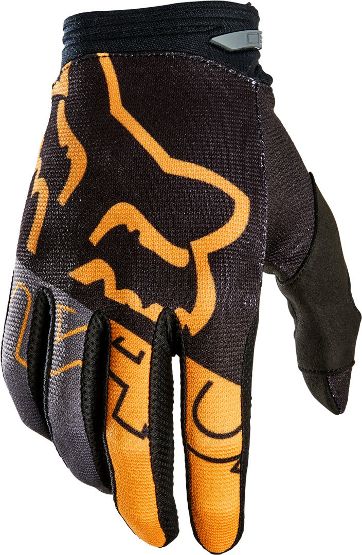 FOX 180 Skew Youth Motocross Gloves, black-gold, Size L, black-gold, Size L