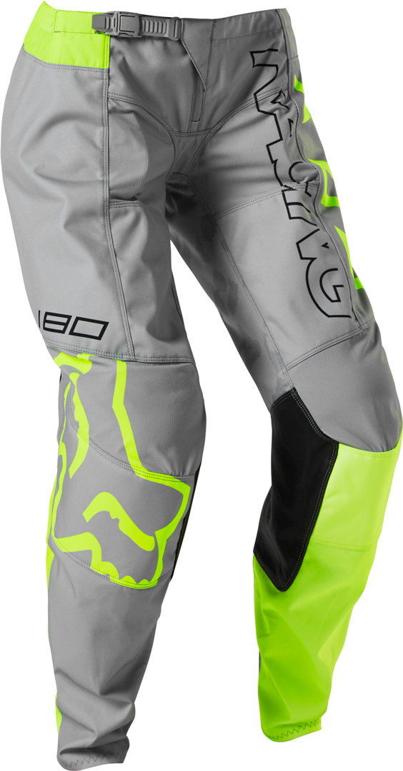 FOX 180 Skew Ladies Motocross Pants, grey-yellow, Size M 32 for Women, grey-yellow, Size M 32 for Women