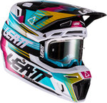 Leatt Moto 8.5 V22 Composite Motocross hjälm med skyddsglasögon