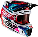 Leatt Moto 8.5 V22 Composite Motocross hjälm med skyddsglasögon