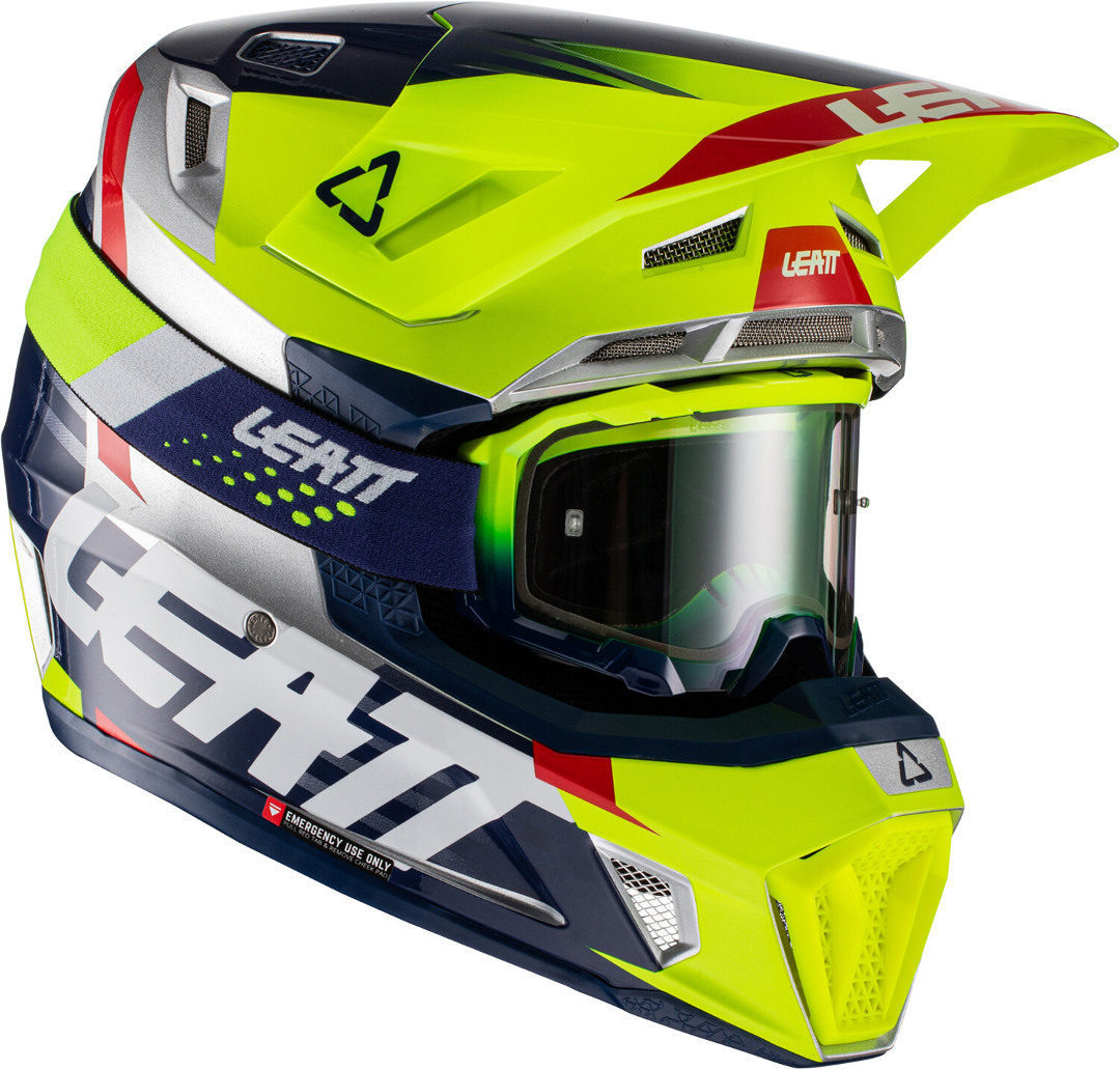 Leatt Moto 7.5 V22 Motocross Helmet with Goggles - buy cheap FC-Moto