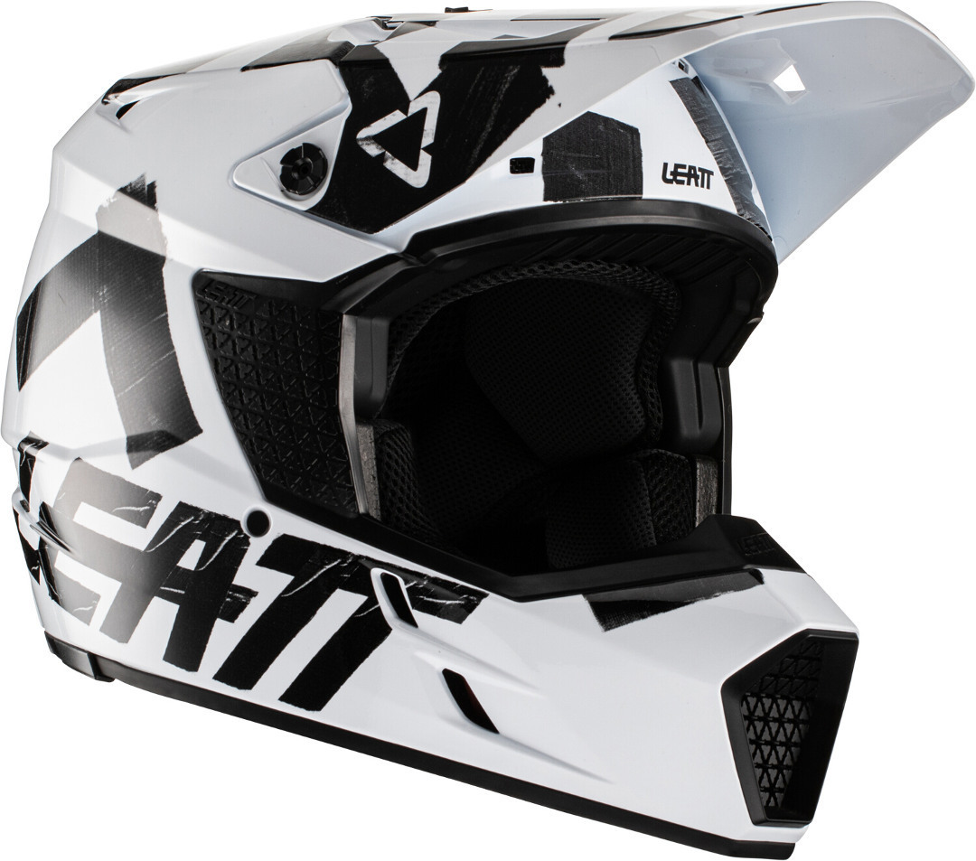 Leatt Moto 3.5 V22 Motocross Helmet, white, Size L, white, Size L