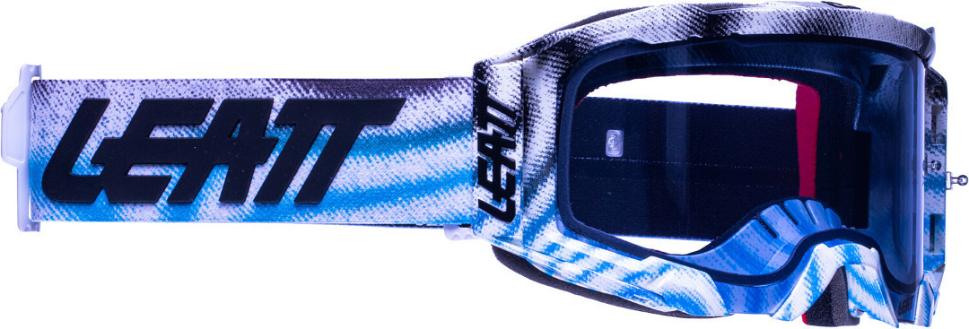 Leatt Velocity 5.5 Zebra Motocross Goggles, blue, blue, Size One Size