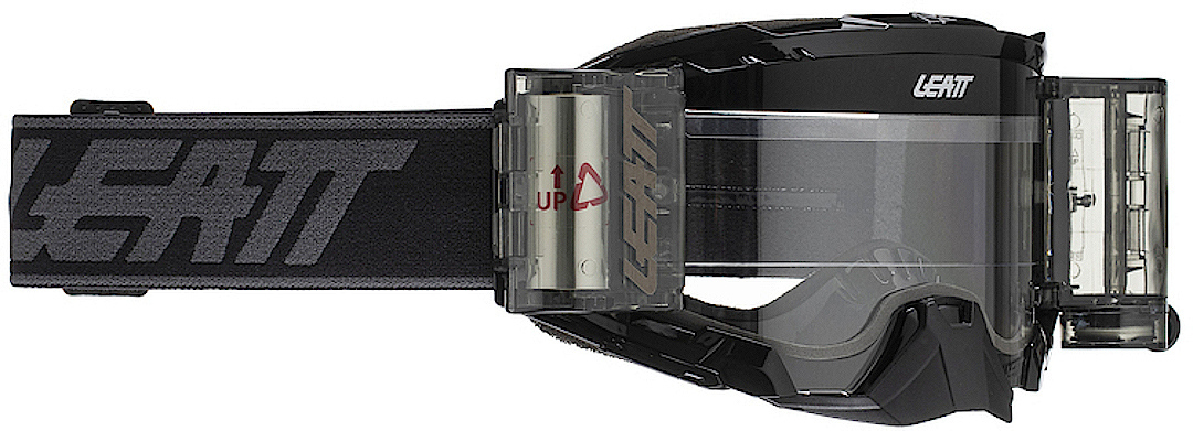 Leatt Velocity 5.5 Roll-Off Motocross Goggles, black, black, Size One Size