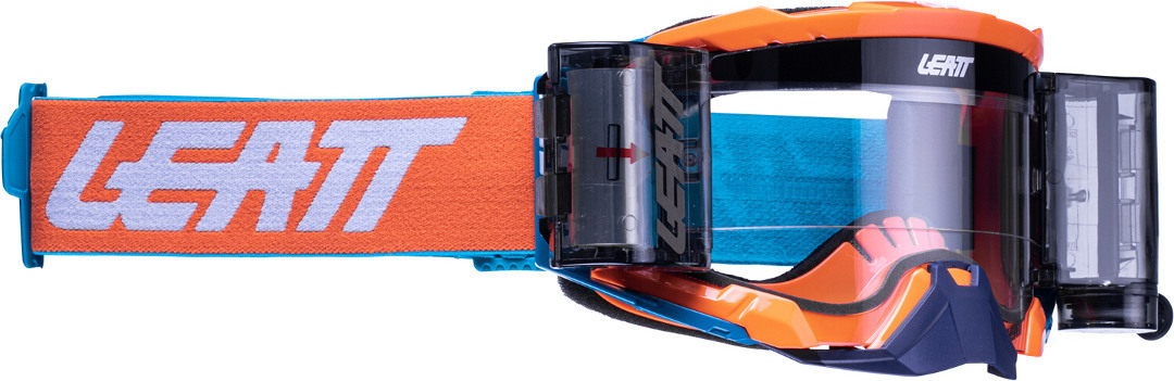 Leatt Velocity 5.5 Roll-Off Motocross Goggles, blue-orange, blue-orange, Size One Size