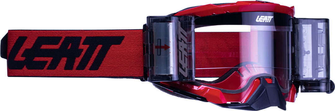 Leatt Velocity 5.5 Roll-Off Motocross Goggles, red, red, Size One Size
