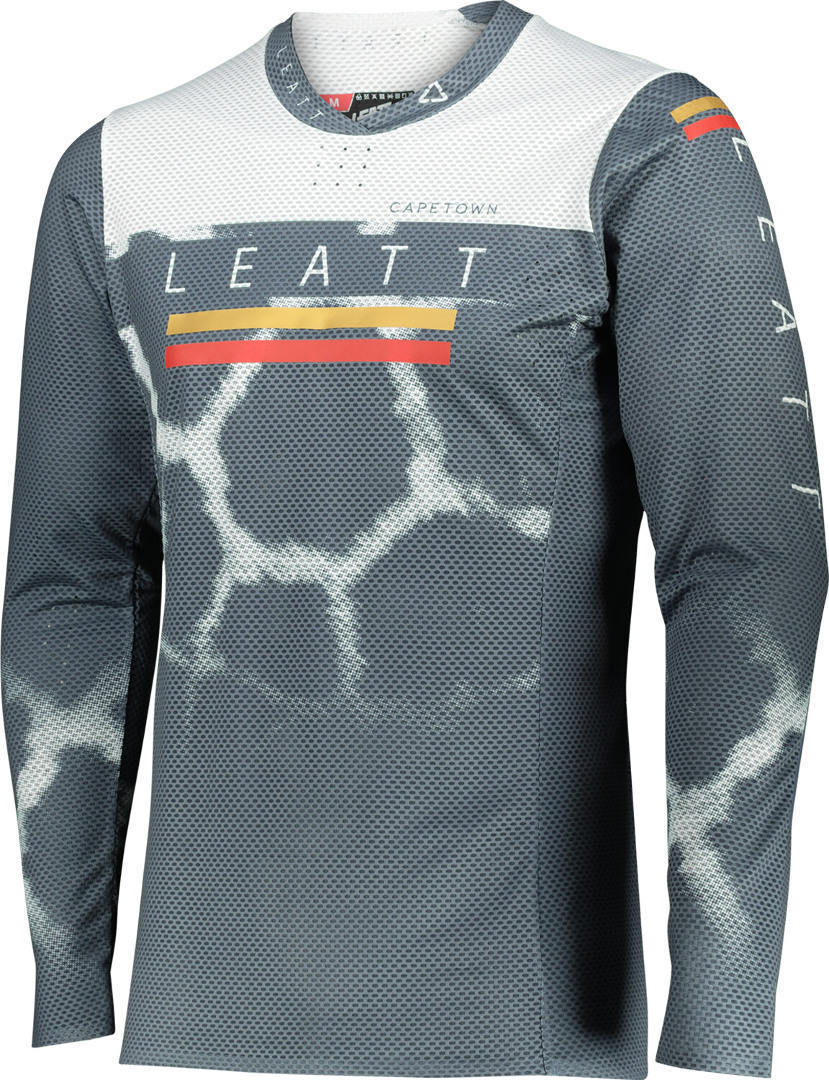 Leatt Moto 5.5 Ultraweld Giraffe Motocross Jersey, silver, Size L, silver, Size L