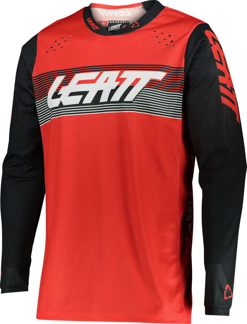 Leatt Moto 4.5 Lite Color Maillot de motocross, rouge, taille M pour Hommes