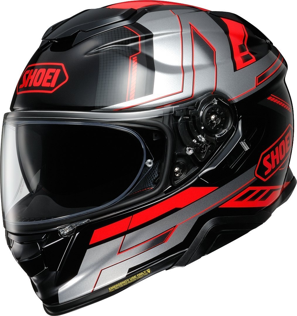 Shoei GT-Air 2 Aperture Helm, schwarz-rot, Größe M, schwarz-rot, Größe M