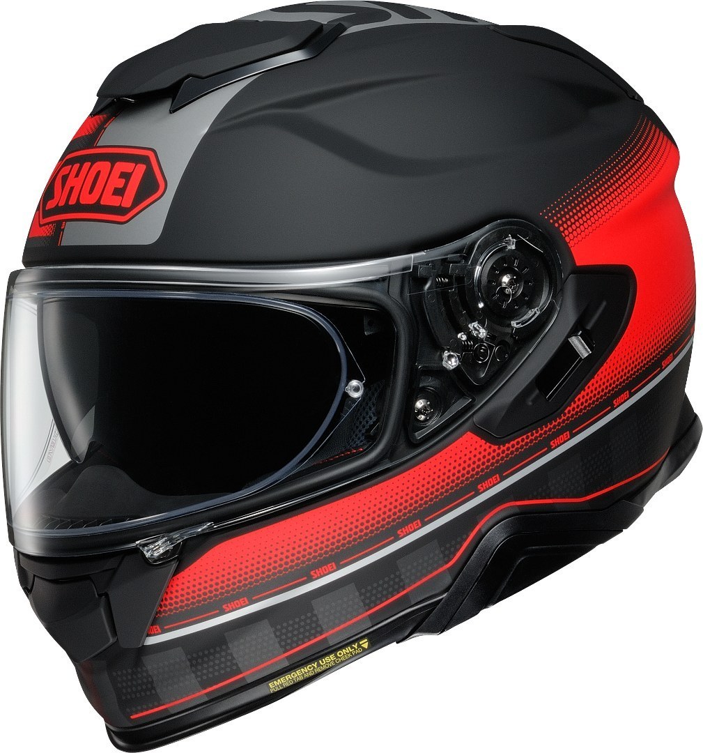 Shoei GT-Air 2 Tesseract Helm, zwart-rood, afmeting 2XL