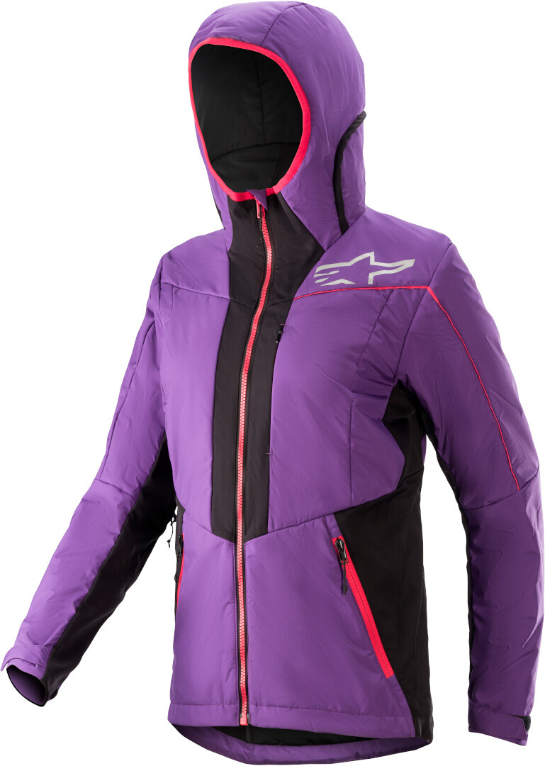 Image of Alpinestars Stella Denali 2 Giacca da bicicletta da donna, nero-porpora, dimensione XS per donne