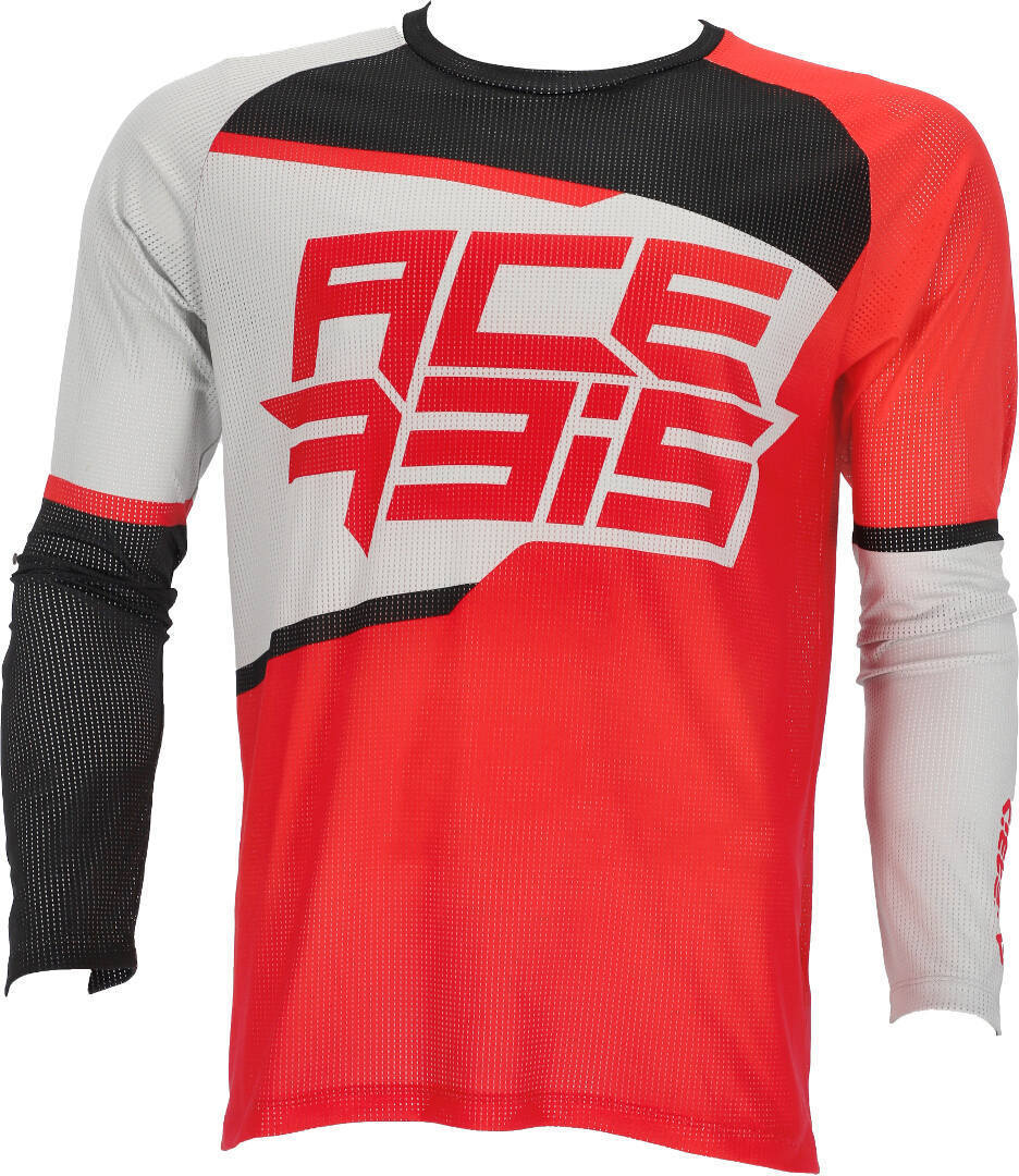 Image of Acerbis MX J-Windy 2 Maglia Motocross, grigio-rosso, dimensione 3XL