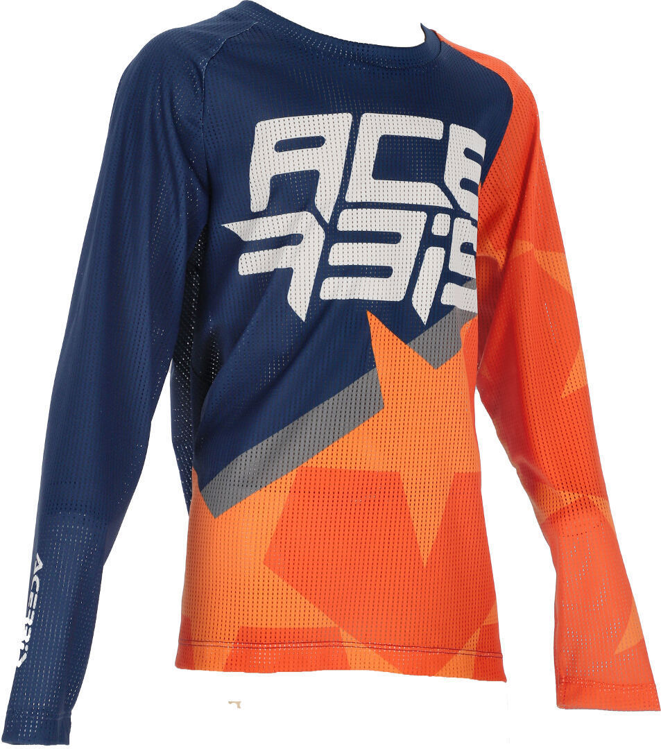 Acerbis MX J-Windy 1 Kids Motocross Jersey, blue-orange, Size XS, blue-orange, Size XS