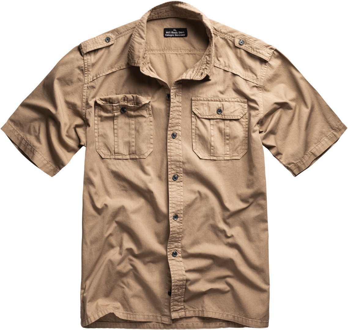 Surplus M65 Basic Short Sleeve Shirt, beige, Size S, beige, Size S